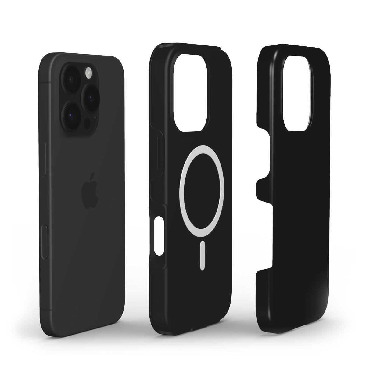 MagSafe iPhone apsauginis telefono dėklas - Juodas