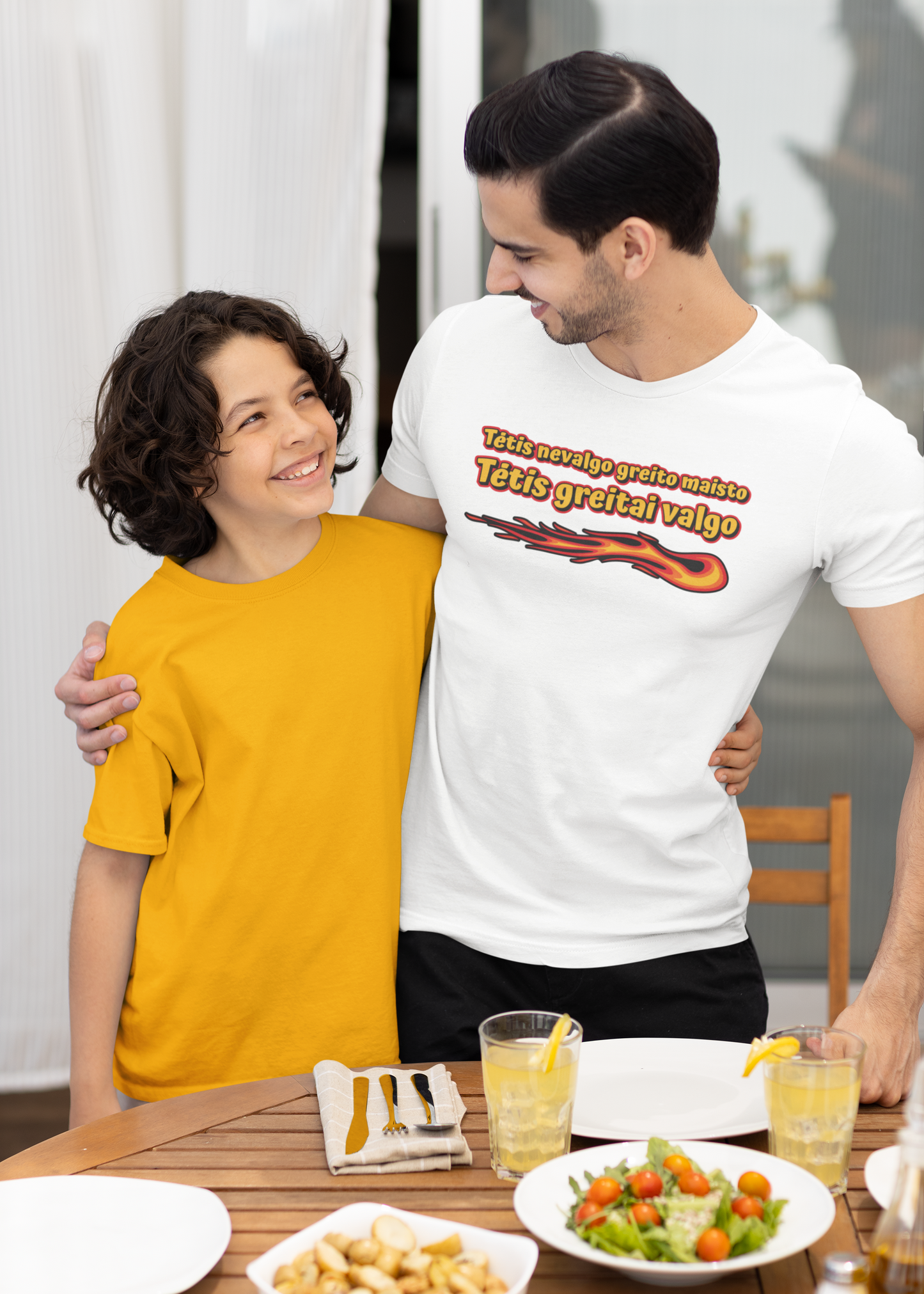 Marškinėliai - Tėtis greitai valgo