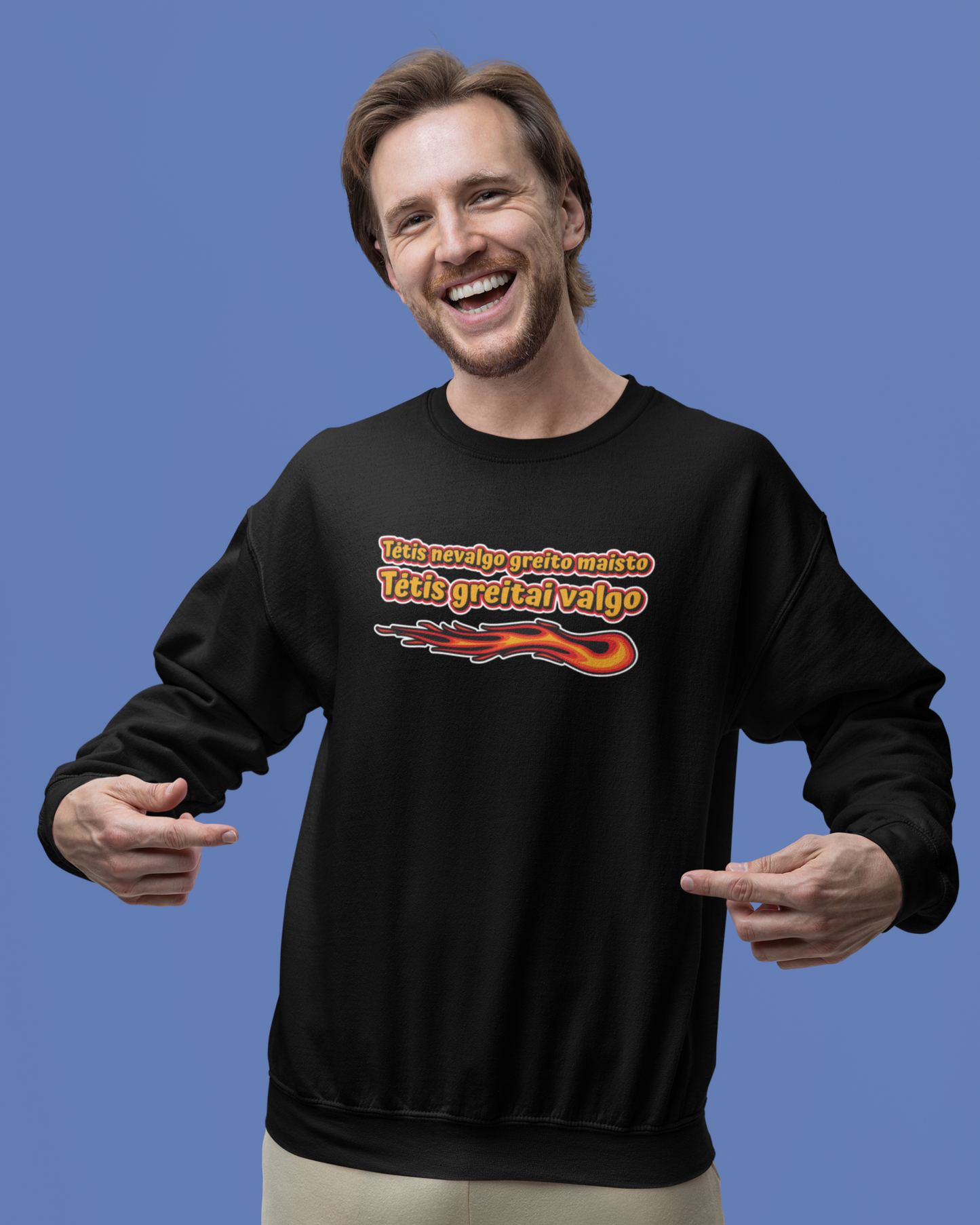 Džemperis - Tėtis greitai valgo